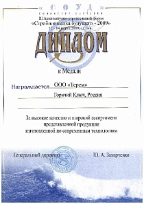 Диплом к медали